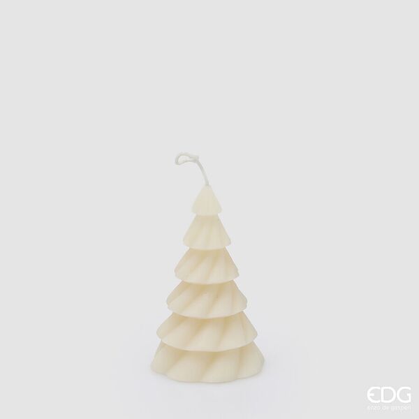 Pine candle 12cm, ivory
