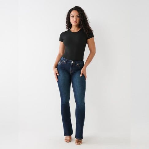 Becca mid rise boot cut flap, muddy waters