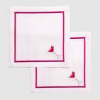 Cocktail napkin set, Cosmopolitan