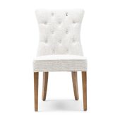 Balmoral dining chair, brown leg/antique white