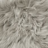 Gently sheepskin, silver beige