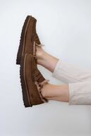 Ellis nubuck loafer, dark chestnut