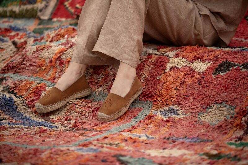 Palma suede espadrillos, desert sand