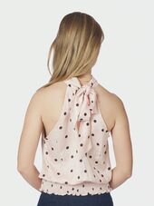 Jos big dot top, Light pink