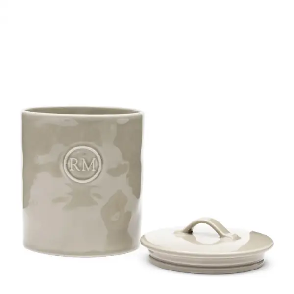 Portofino storage jar M, flax