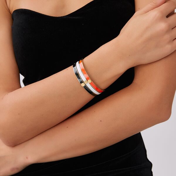 Palermo bangle, black gold