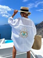 Eye shirt, blanc