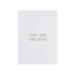 You are the best card, white with gold