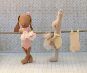 Bunny 1, brown ballet suit