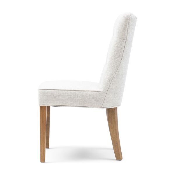 Balmoral dining chair, brown leg/antique white