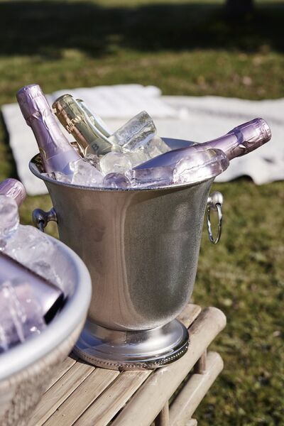 Sigrid wine cooler, silver brass