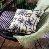 Palms outdoor cushion 43x43, forest