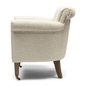 Paramount armchair bouclé, white sand