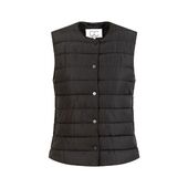 Asta quilted vest, black