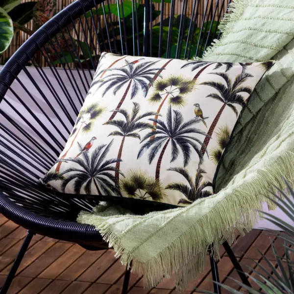 Palms outdoor cushion 43x43, forest