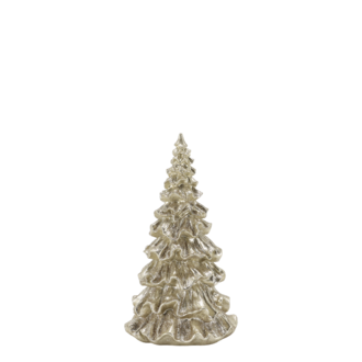 Christmas tree with glitter 20cm, champagne