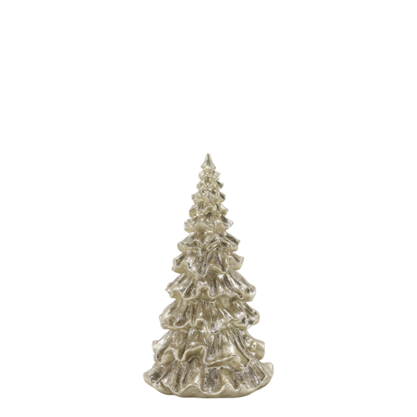 Christmas tree with glitter 20cm, champagne