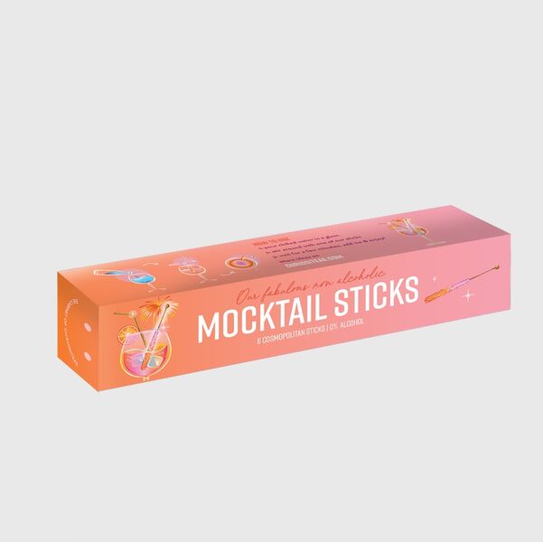 Mocktail sticks, cosmopolitan