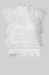 Kristel Frill Top, White