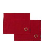 Christmas wreath placemat set of 2