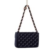 Ornament opal fashion bag 5,5cm, black