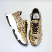 Poppy sneaker, gold glitter