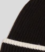 K/Signature beanie, black/white