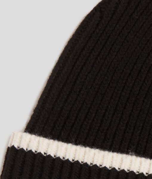 K/Signature beanie, black/white