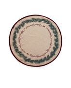 Jute/cotton Christmas tree mat 110cm, natural