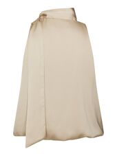 Veda drapy satin top, dark sand