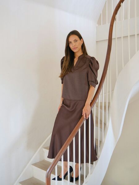 Bovary skirt, dark brown