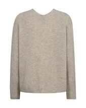 Thora v-neck knit, feather gray