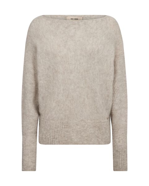 Thora boatneck knit, feather gray