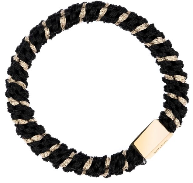 Fat hair ties, black stripe
