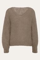 Milana mohair knit, medium brown