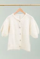 Kid Mohair Vest, Ecru