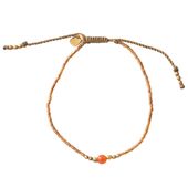 Iris carnelian gold bracelet