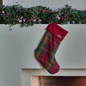 Classic tartan christmas stocking