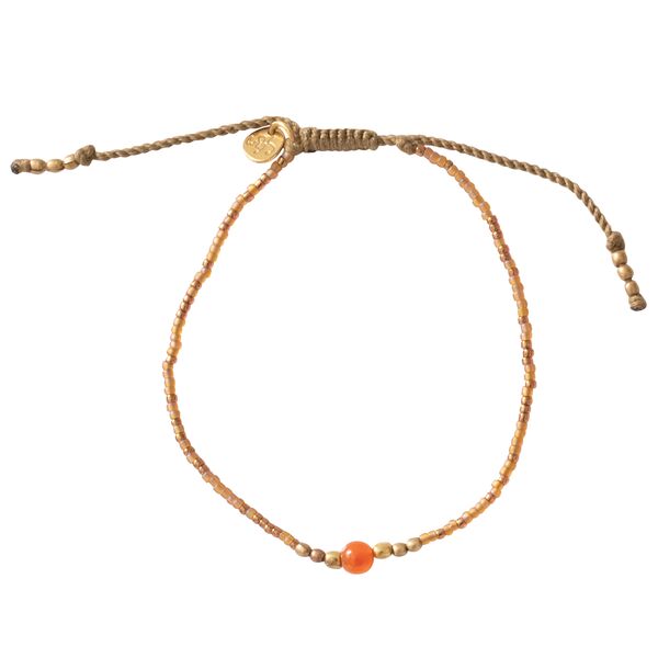 Iris carnelian gold bracelet