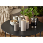 Flamme soft LED-kynttilä 17,5cm, beige