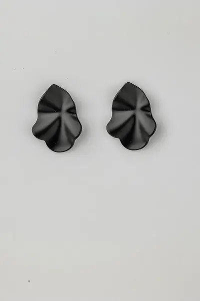Lip earrings S, pearl black