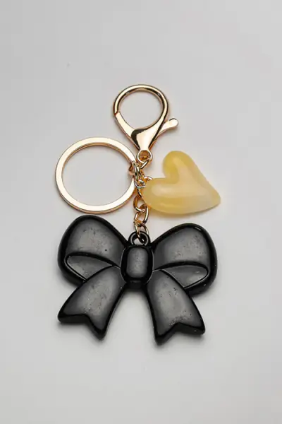 Charm bow, black