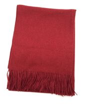 Scarf blended with cashmere, burgundy