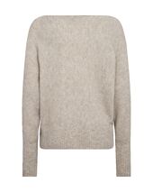 Thora boatneck knit, feather gray