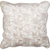 Velvet savannah pattern cushion cover 50x50, sand