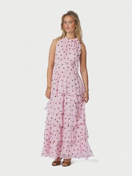 Marli big dot dress, light pink