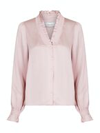 Brielle satin blouse, powder