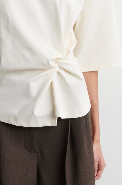 Arkai drape tee, eggnog