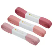 Ribbon grosgrain 16mm, colonial rose 3 pcs