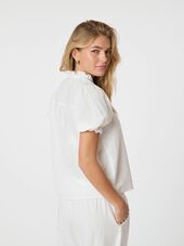Odesa linen blouse, white